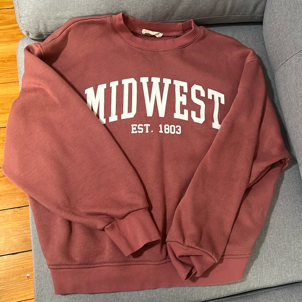 midwest magenta crewneck